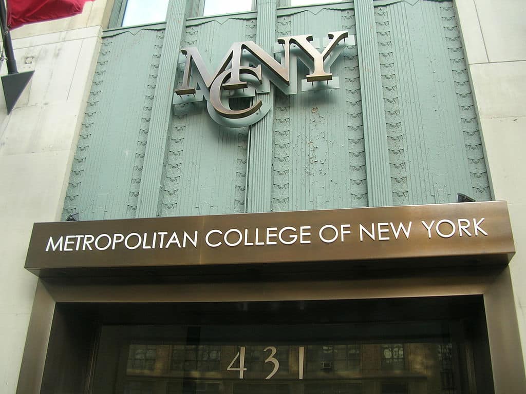 Metropolitan College of New York in New York, New York