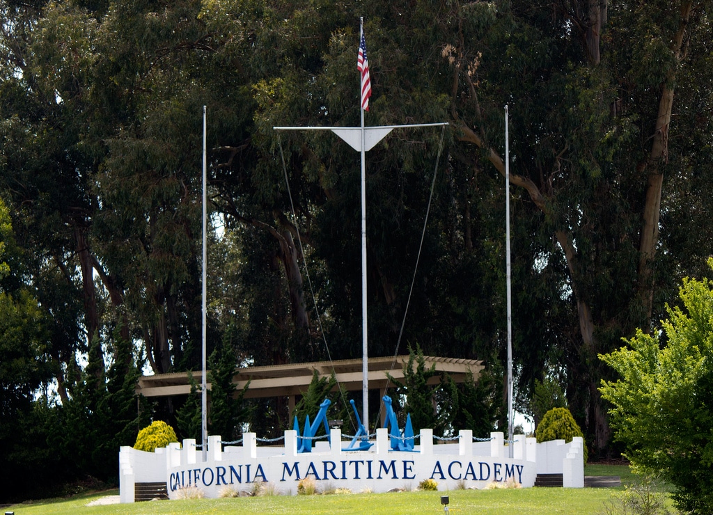 The California State University Maritime Academy in Vallejo, California
