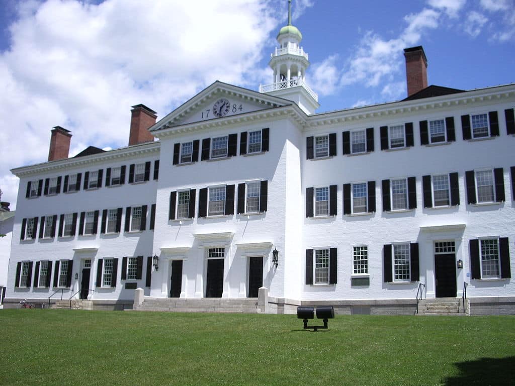 Dartmouth College in Hanover, New Hampshire