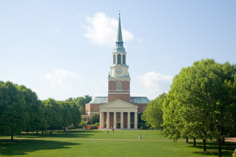 Wake Forest University in Winston-Salem, North Carolina