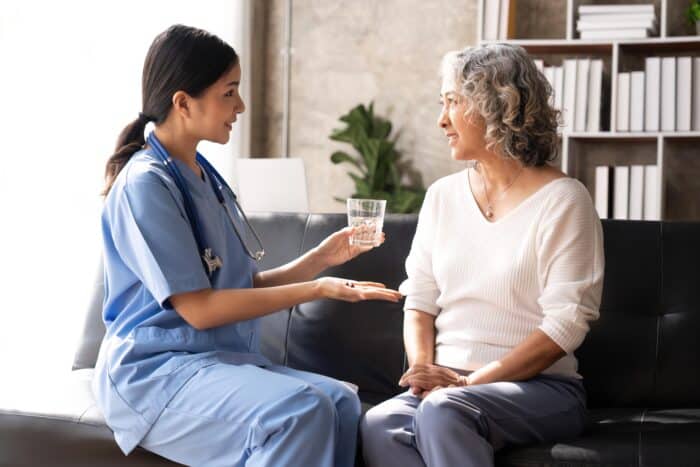 EKG Technician With Patient