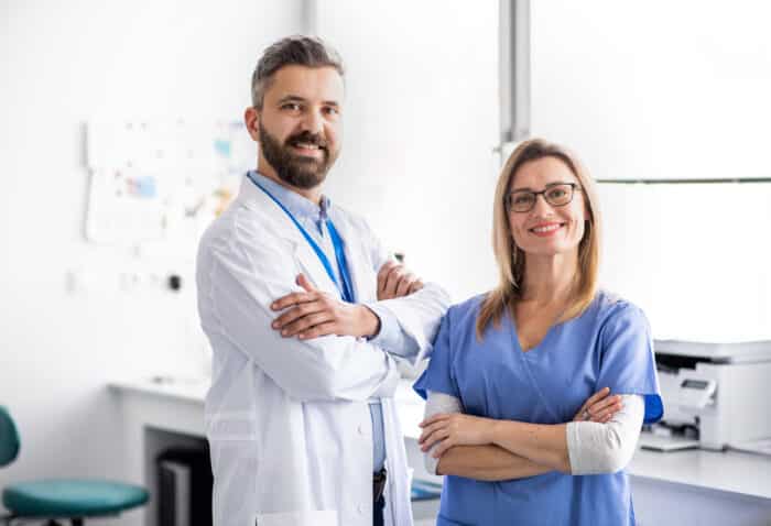 dental assistant in a dental office.