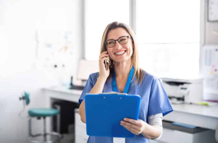  female orthodontic dental assistant.